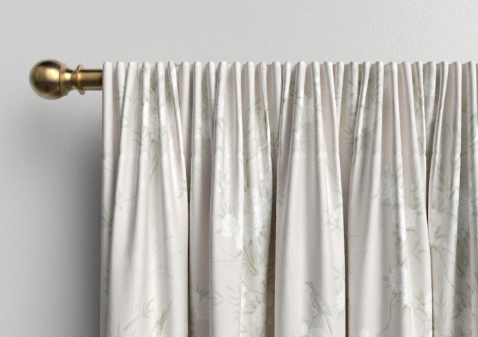 Shabby Chic by Rachel Ashwell Bird Chinoiserie, Natural - Made to Measure Curtains - Image 9